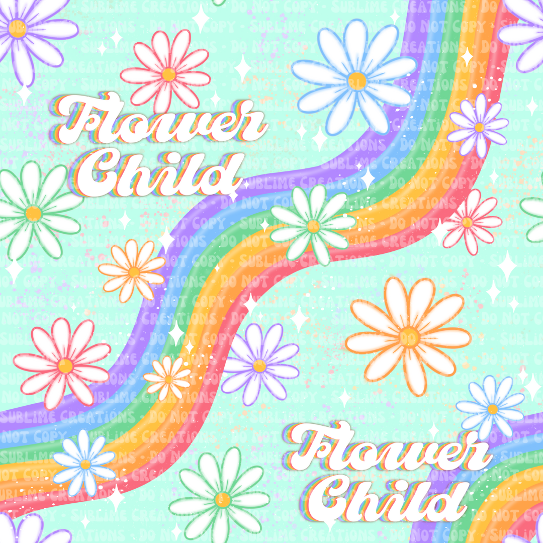 flower child - teal