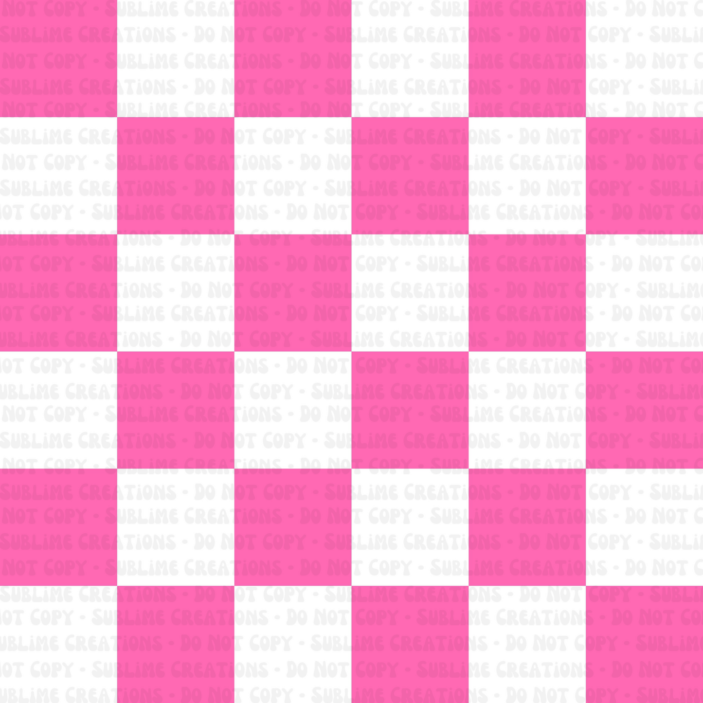 bright pink + white checkers