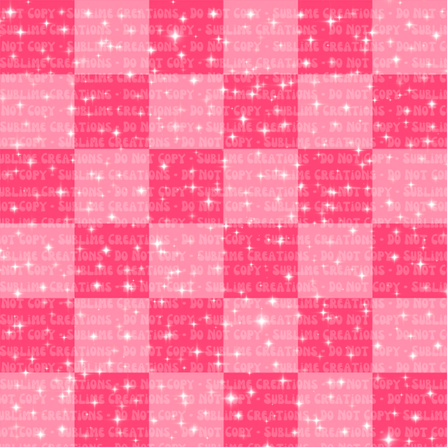 pink glitter checkers