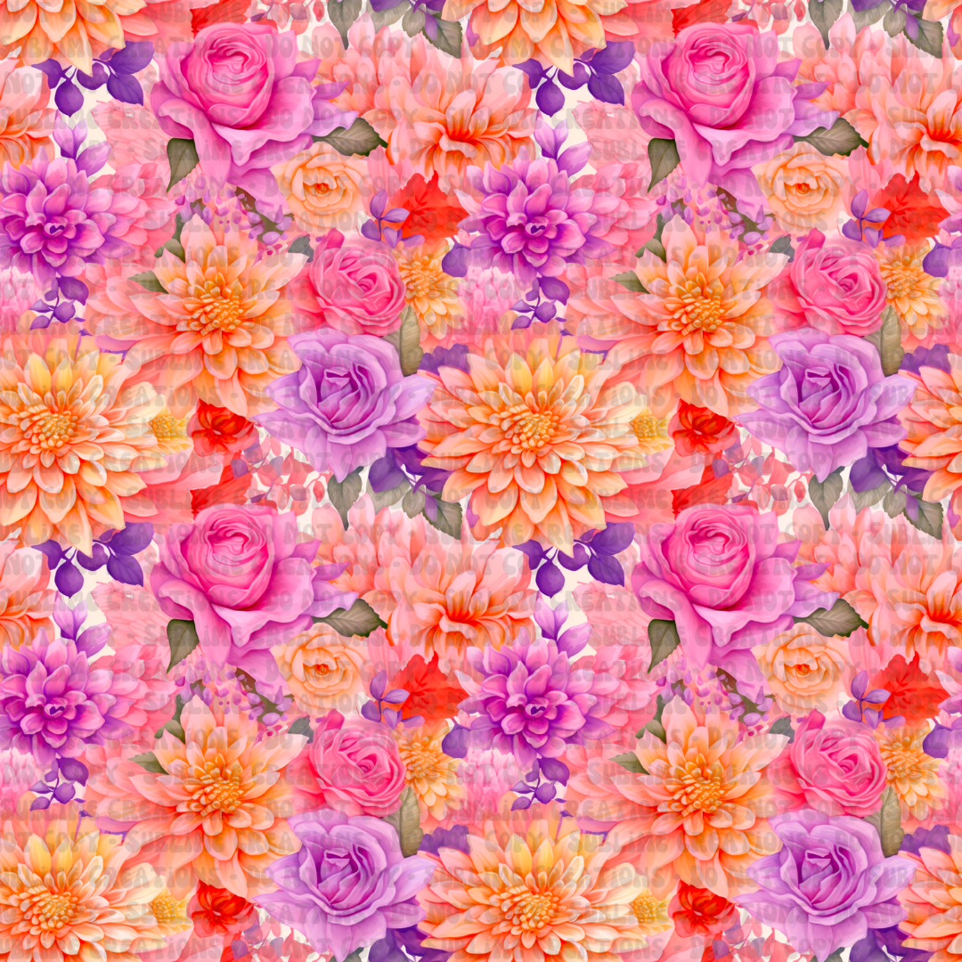 dahlias + roses