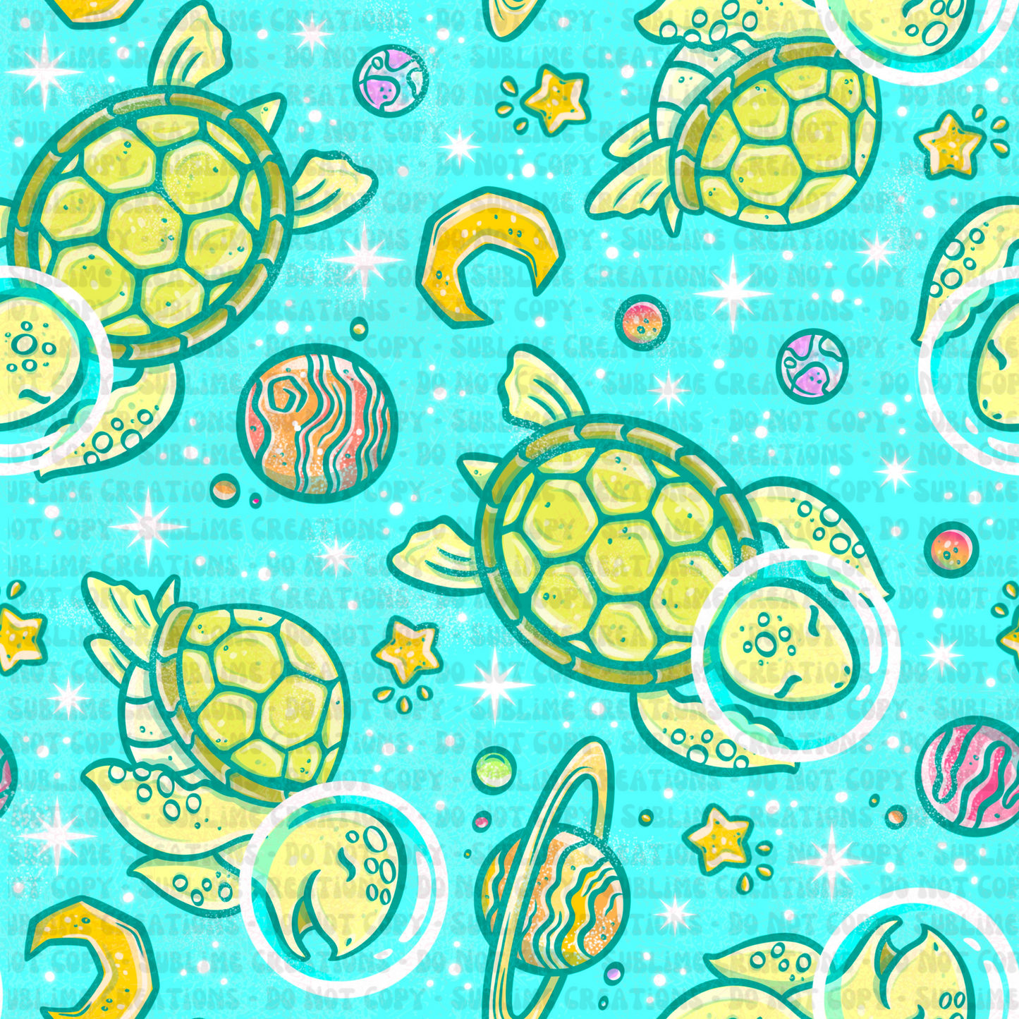 space sea turtles