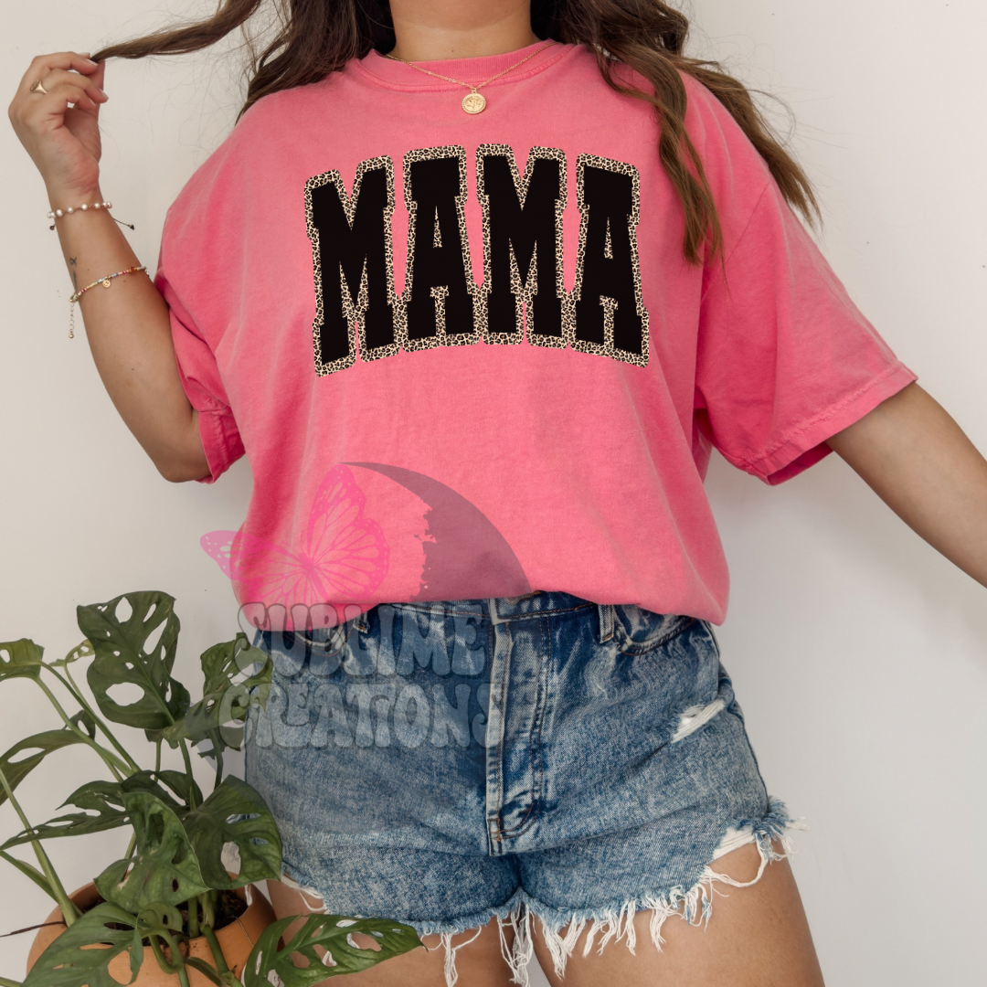 varsity leopard mama