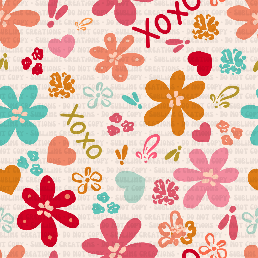 xoxo abstract florals