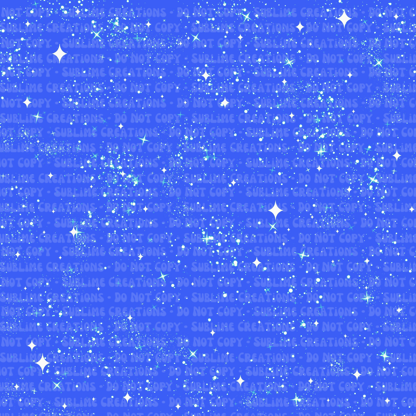 blue sparkles