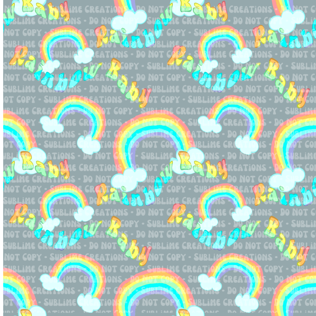 charcoal rainbow baby
