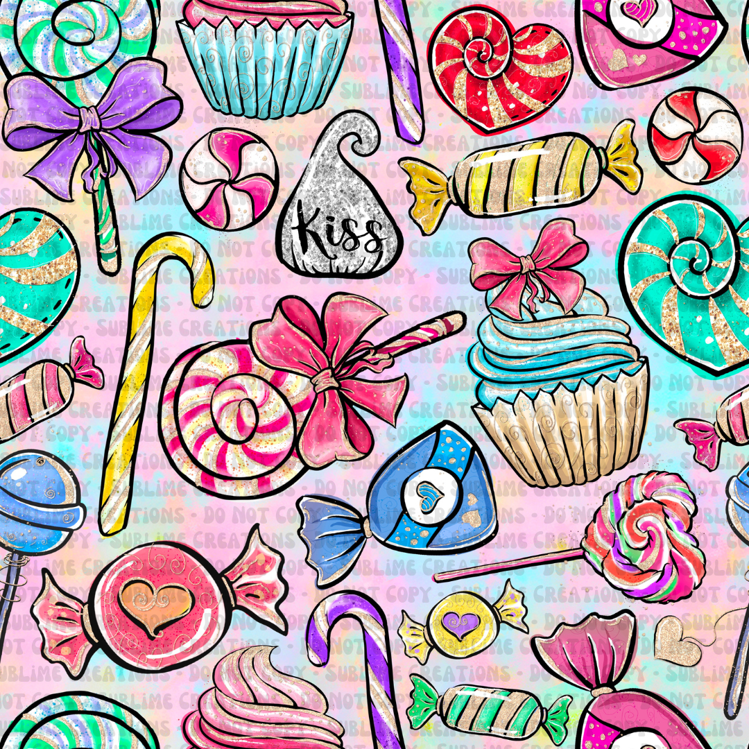 sweet candy collage