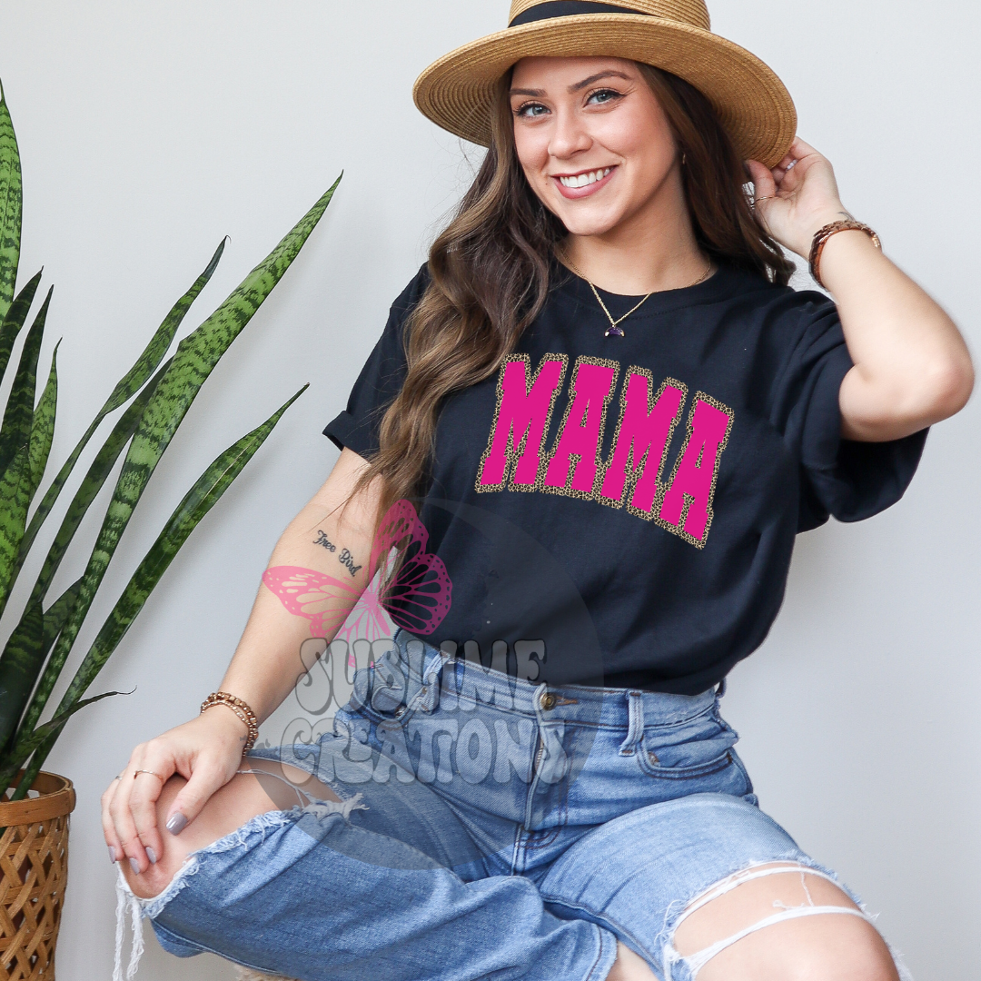 varsity leopard mama