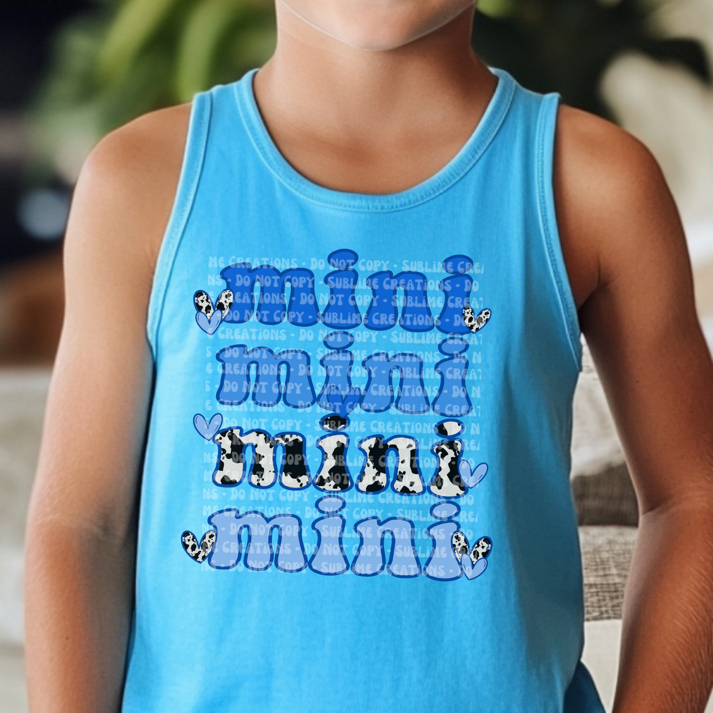 blue cowprint matching