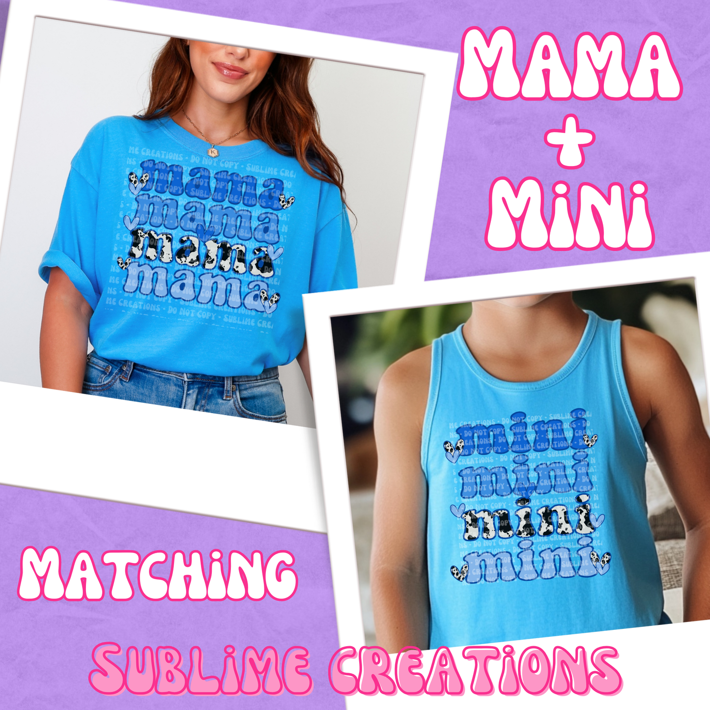 blue cowprint matching