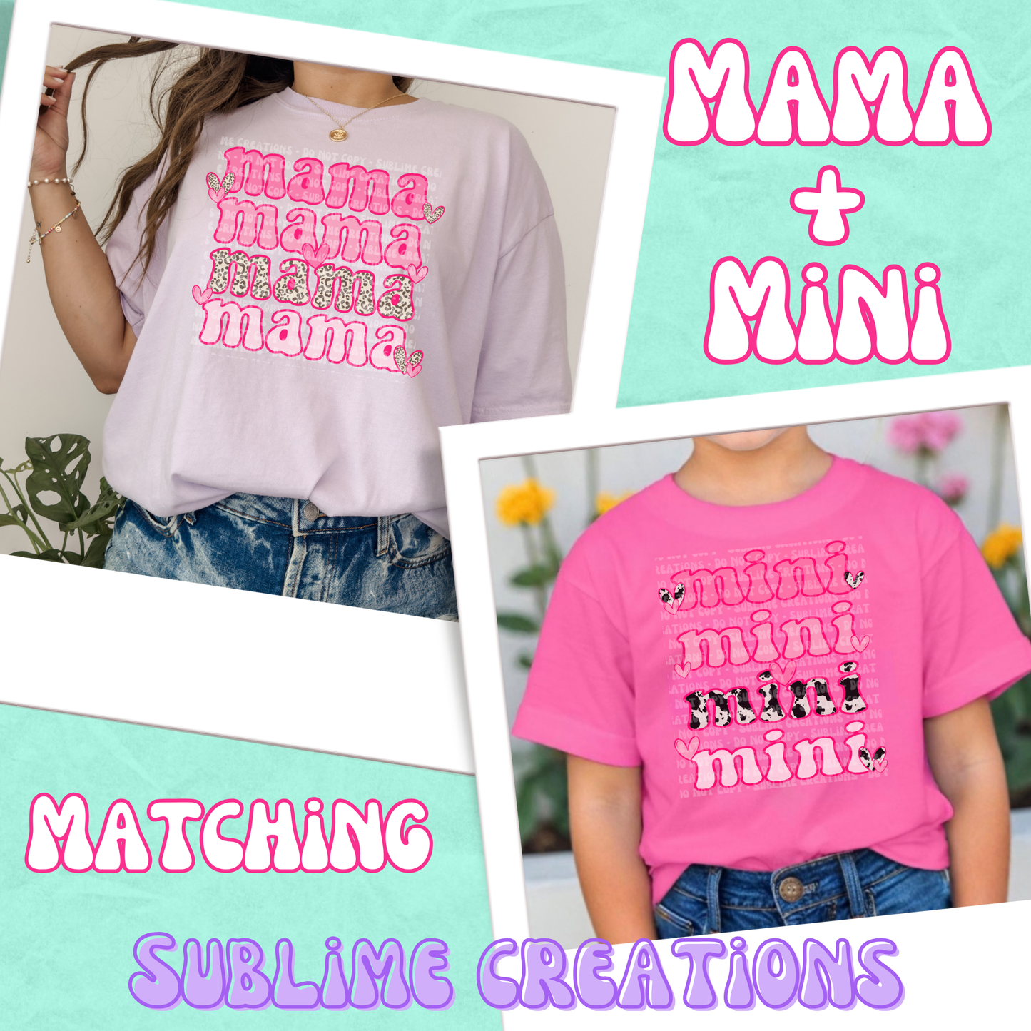 pink cowprint matching