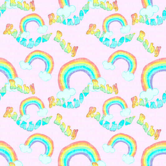 blush rainbow baby