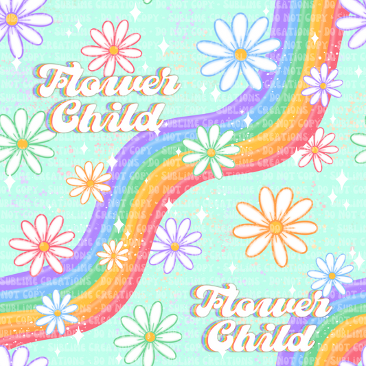 flower child - teal
