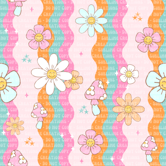pastel groovy daisies