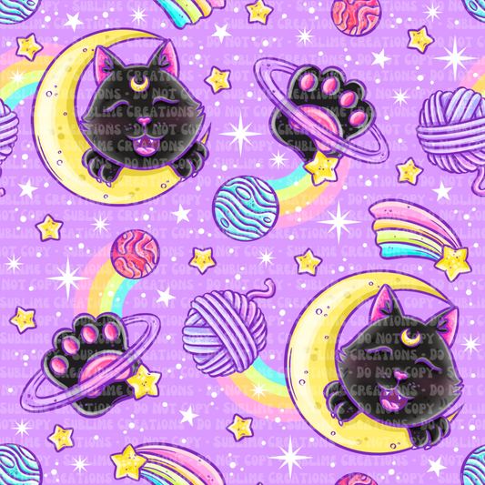 playful space cat