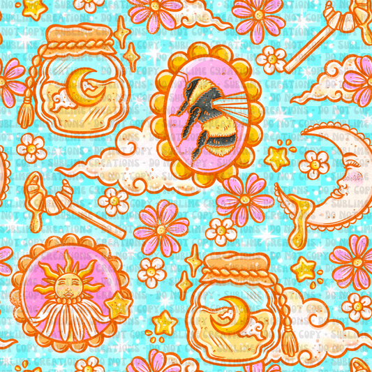 bright celestial bees