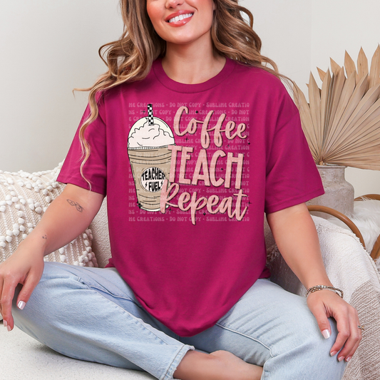 coffee, teach, repeat