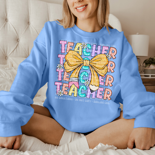 pencil bow teacher