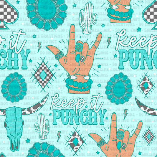 keep it punchy - turquoise