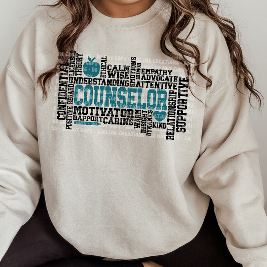 counselor word cloud