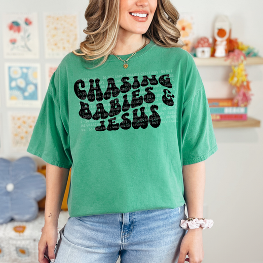 chasing babies + jesus