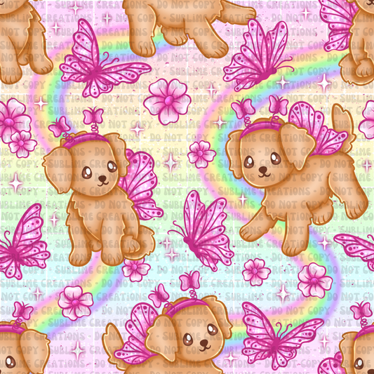rainbow butterfly puppies